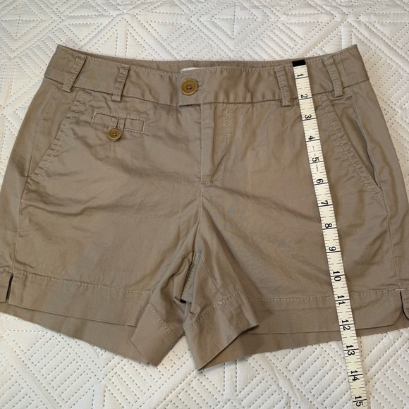 Banana Republic Martin Fit Shorts Size 2 In Khaki - Picture 4 of 8